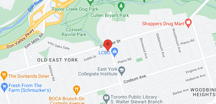 map of 1050 COXWELL AVE